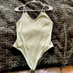 AE Seafoam V-neck bodysuit: Size L